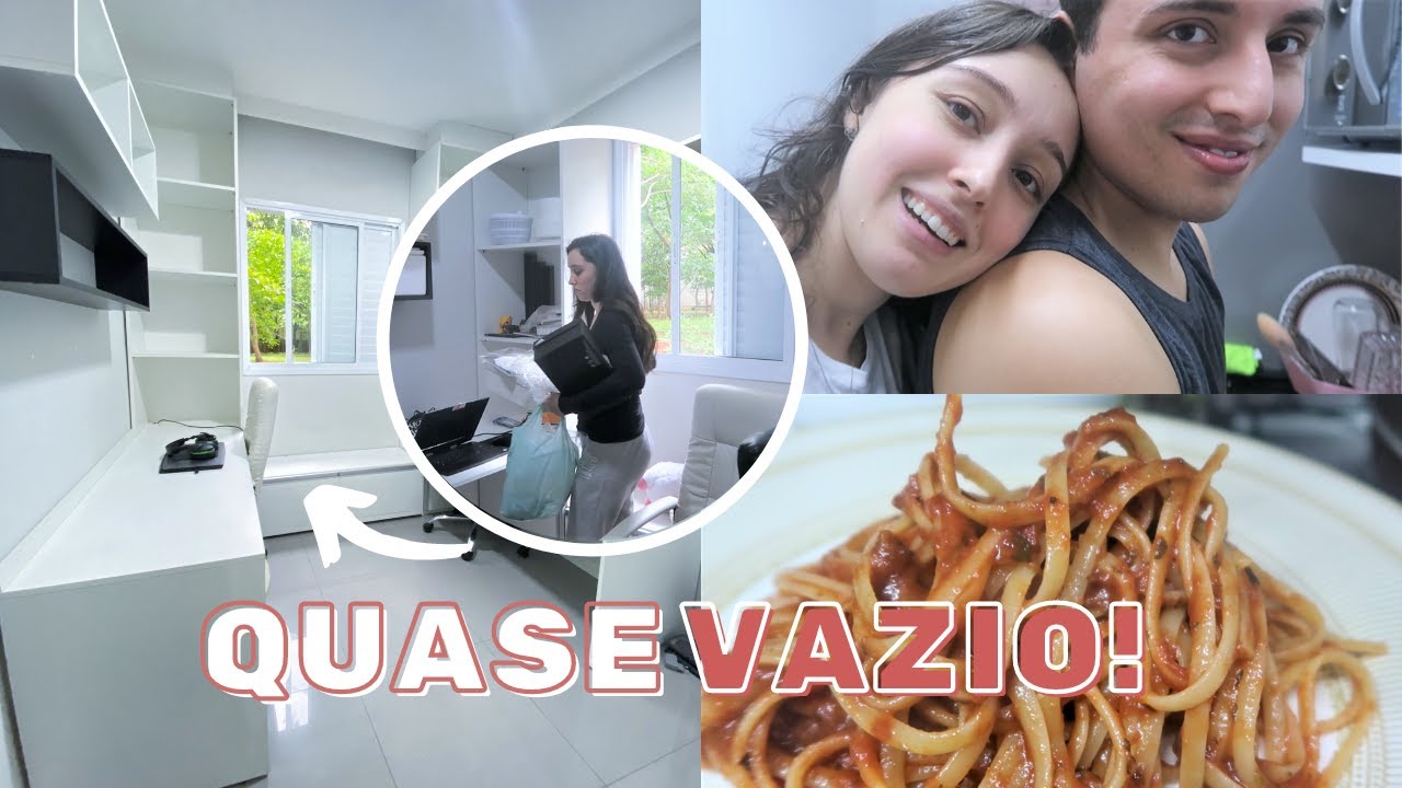 TIRAMOS QUASE TUDO DO QUARTINHO, FIZ O ALMOÇO E VONTADE DE PASTEL