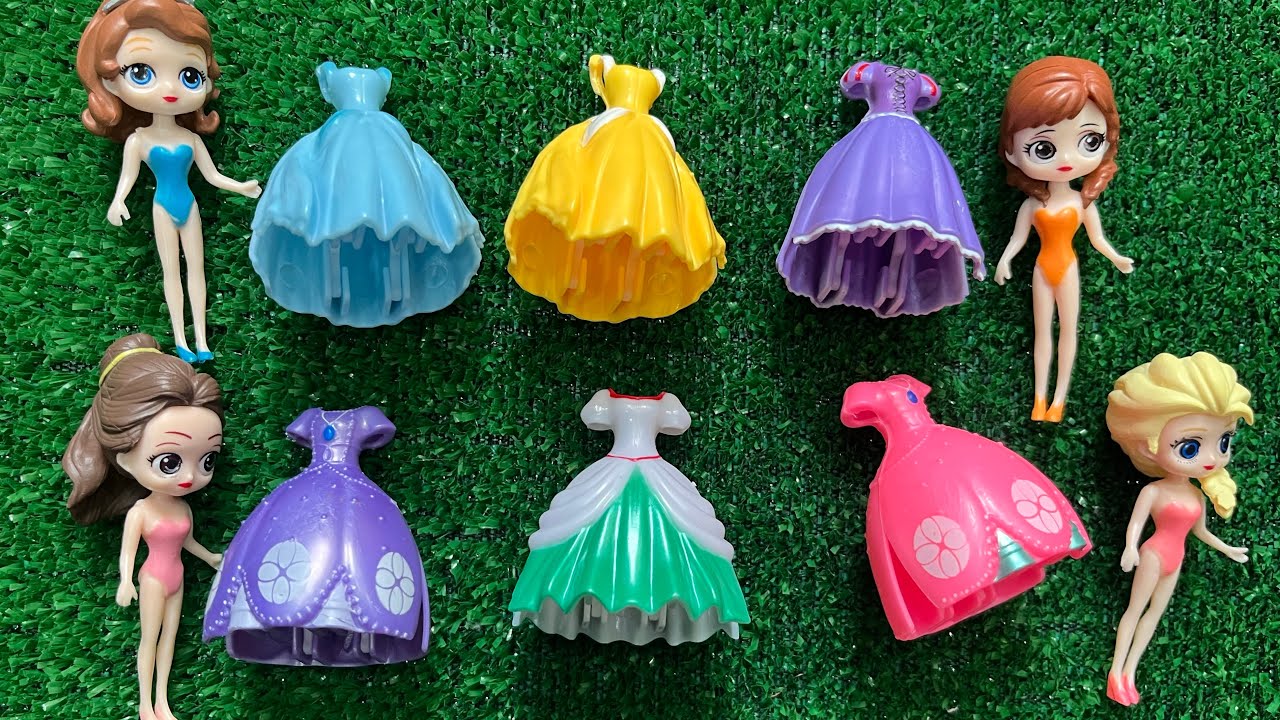 Disney Princess Doll Makeover ~ DIY Miniature Ideas for Barbie   Wig, Dress, Faceup, and More! DIY 1