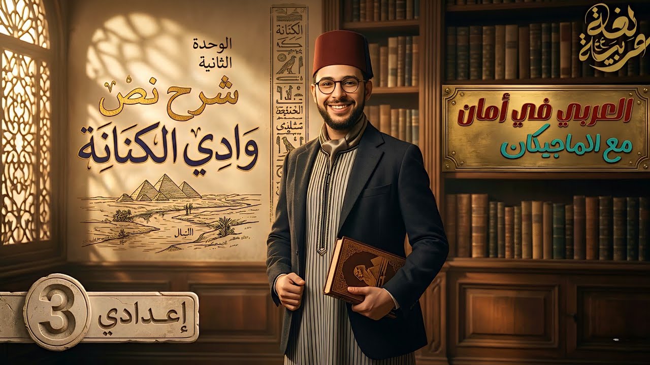 شرح نص وادي الكنانة | الصف الثالث الإعدادي  أستاذ مصطفي سعيد ترم2