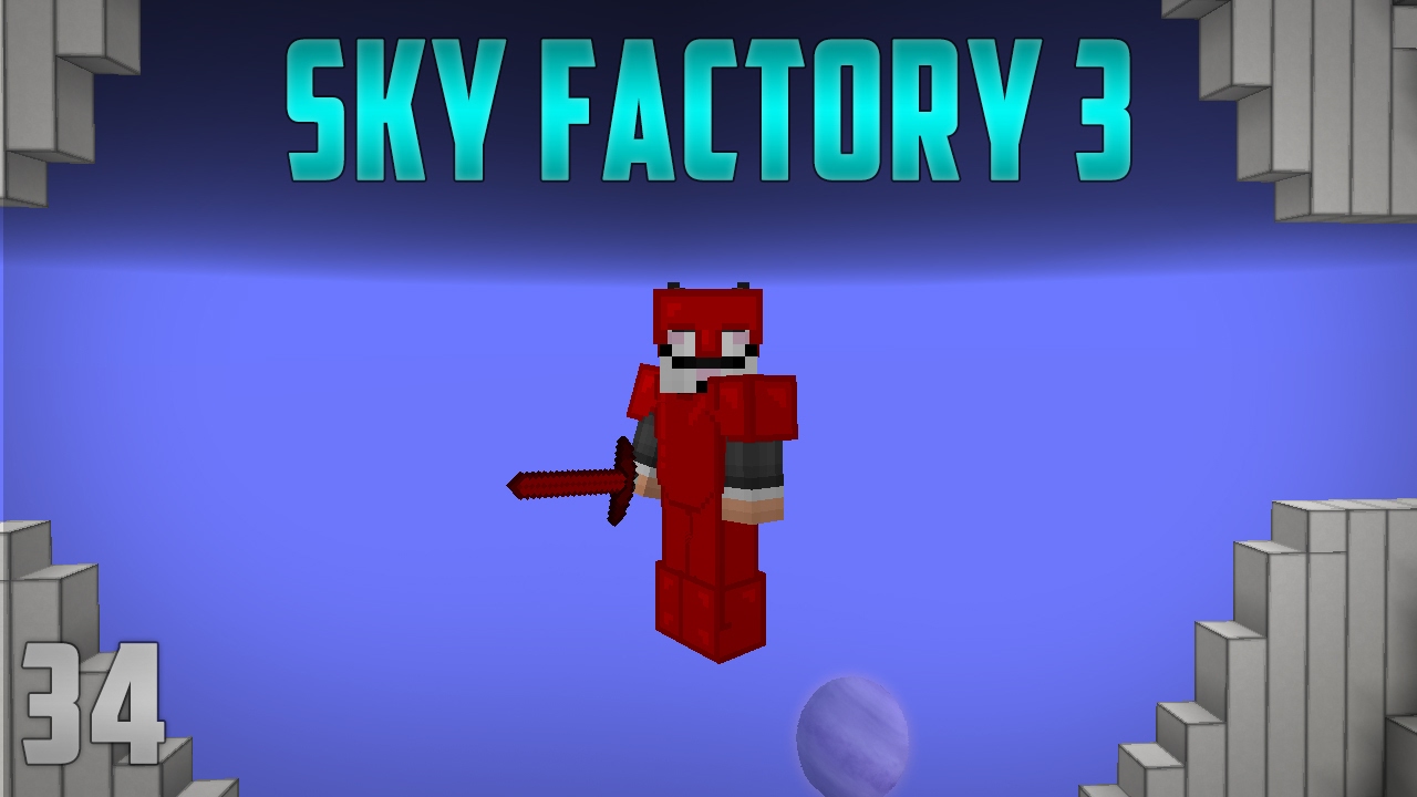 Sky Factory 3 EP 34   Supremium Armor + Draconic Bow