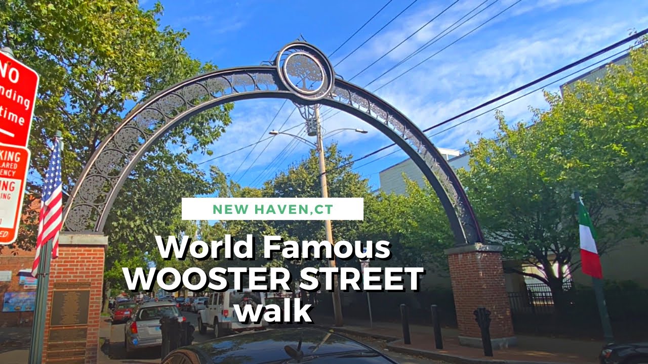 #1 PIZZA STREET IN THE USA - WOOSTER ST. - New Haven WALKING TOUR  - #walkingtour #newhaven
