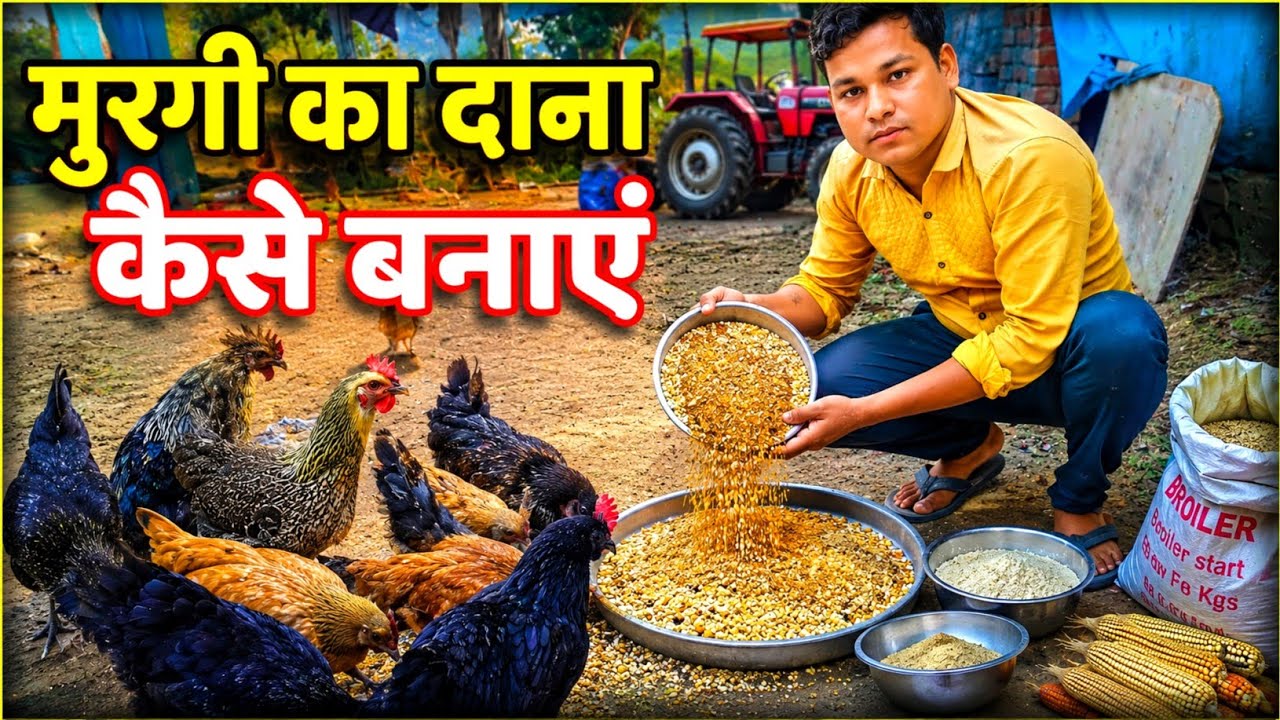 murgiyon ke liye Banaye ghar mein Dana@focus murgi #मुर्गी #dana #murgifarming