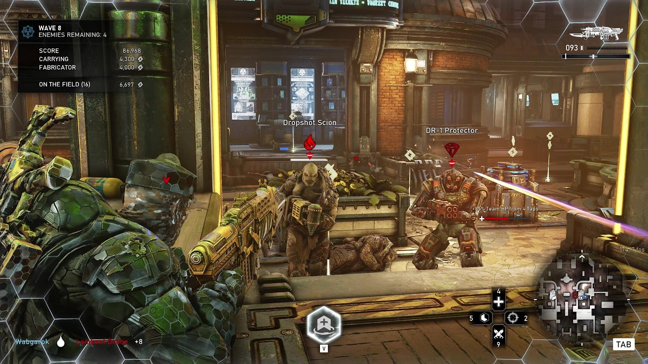 Gears 5 - Прохождение босса вдвоем на уровне сложности 