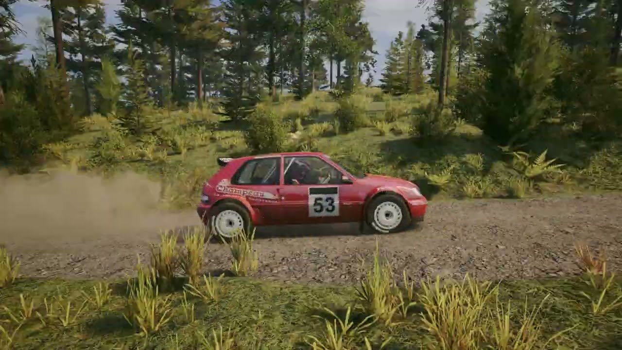 Let's drive EA WRC Citroen Saxo Super 1600 at Leustu Finland.