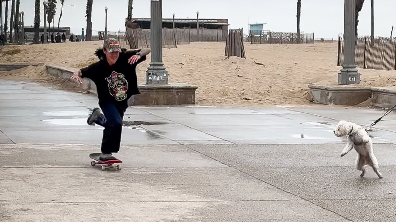 Skateboarding After it Rained…