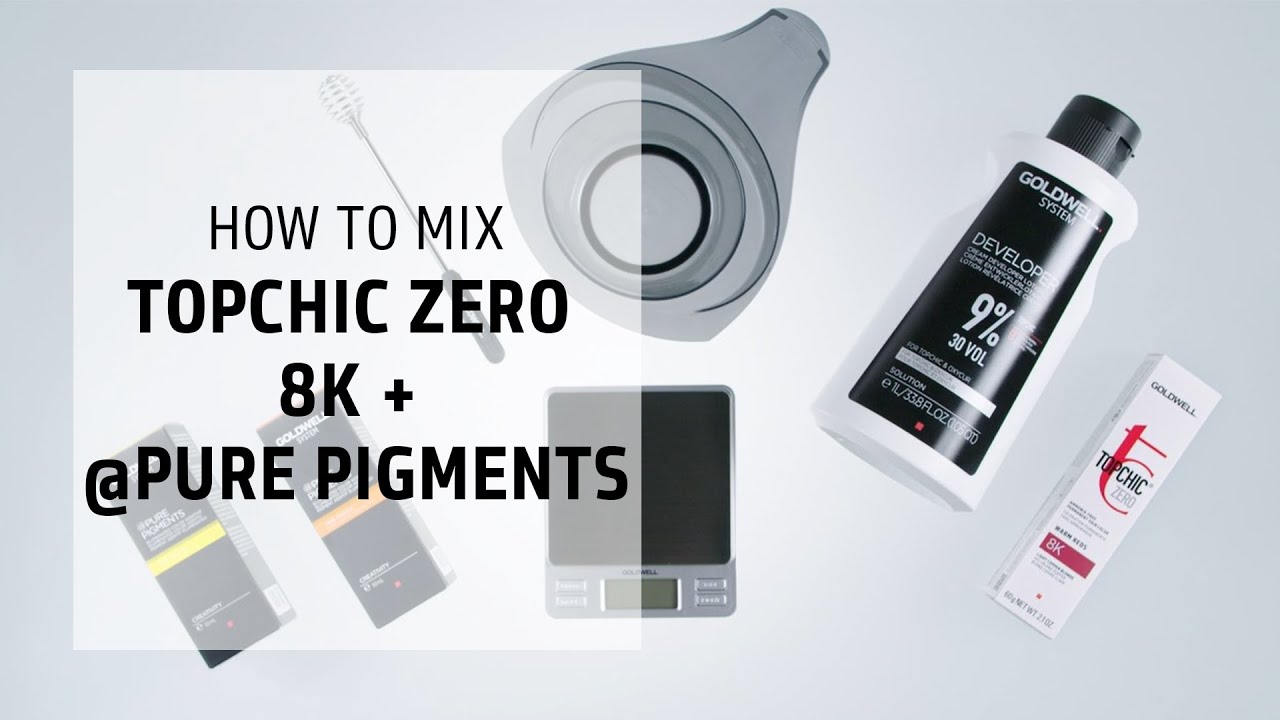 How to Mix: Topchic Zero 8K + @Pure Pigments | Goldwell Education Plus