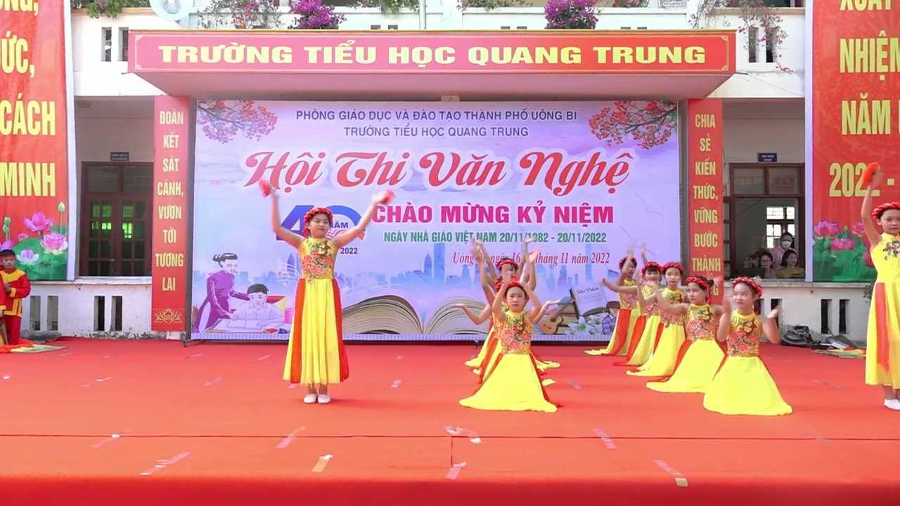 01   Múa Dòng Máu Lạc Hồng   Lớp 5G   Trường Tiểu Học Quang Trung Uông Bí