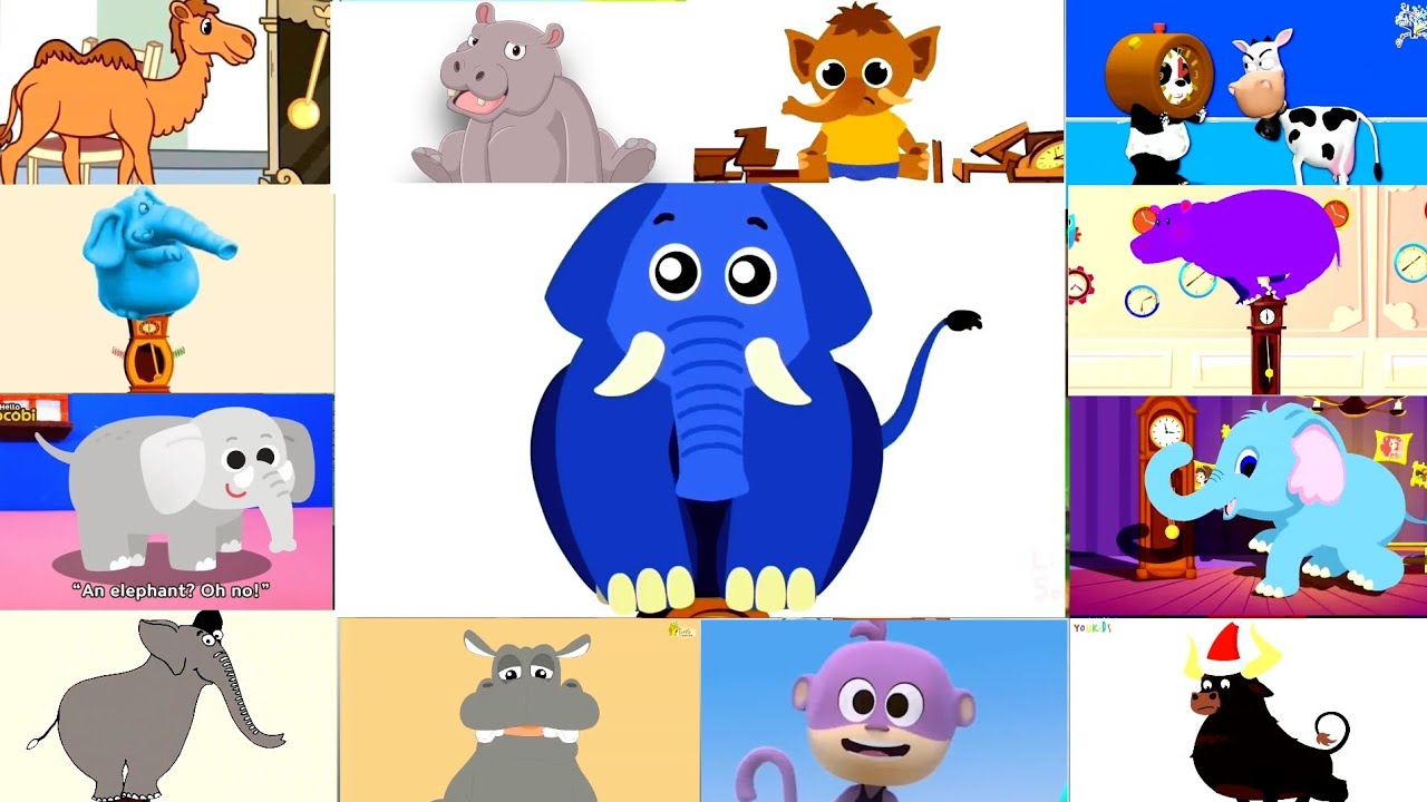 Хикори Дикори Док ⏰ Забавные слоны + другие забавные эффекты с животными