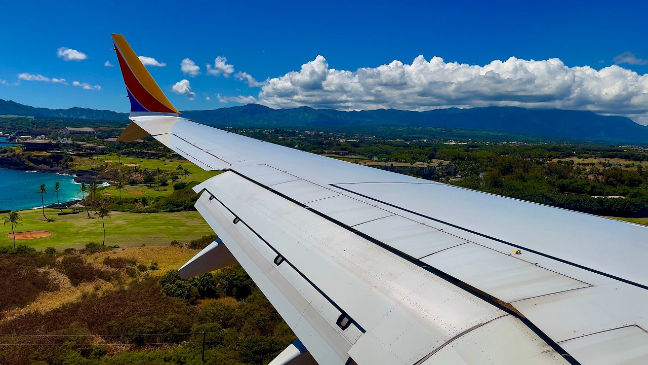 [4K] – Incredible Kauai Landing – Southwest Airlines – Boeing 737-8 Max – LIH – N8755L – SCS 1506