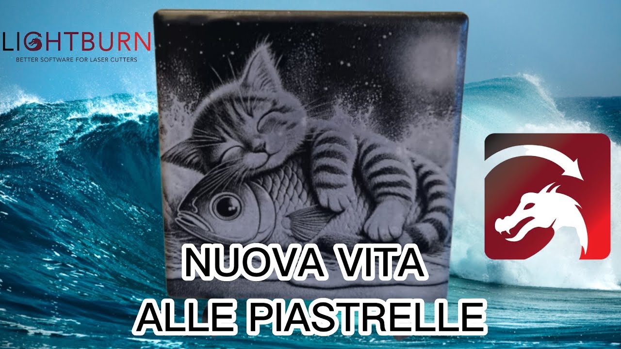 LIGHTBURN E CREALITY FALCON PER UN'IDEA RICICLO #catpaw #creality #falcon10w #lightburn