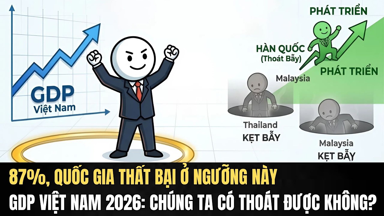 GDP Việt Nam 2026: 87% Quốc Gia Thất Bại Bẫy Thu Nhập Trung Bình — Chúng Ta Có Thoát Được Không?