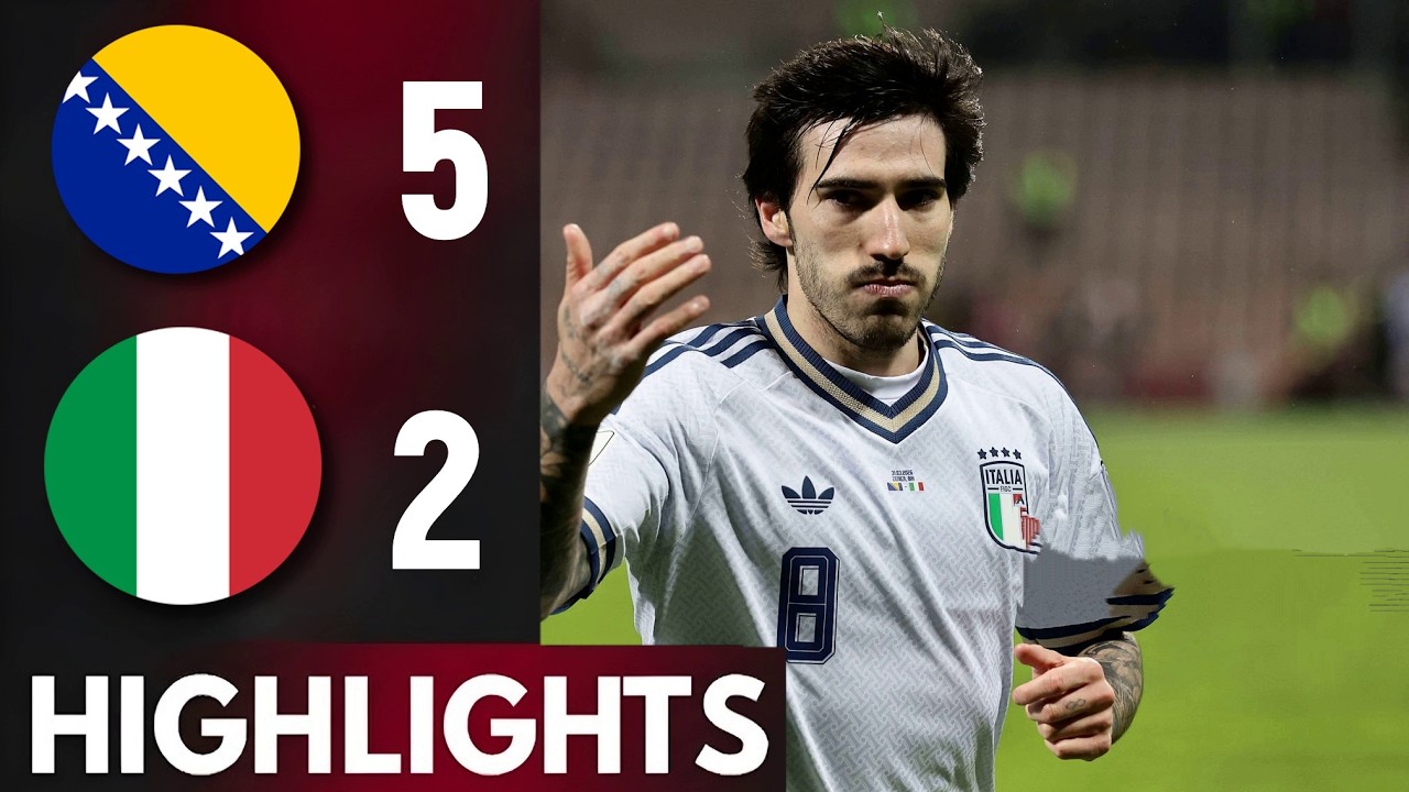 Bosna i Hercegovina - Italija 5:2 | Nevjerovatna noć u Zenici | Svi golovi i &scaron;anse 2026