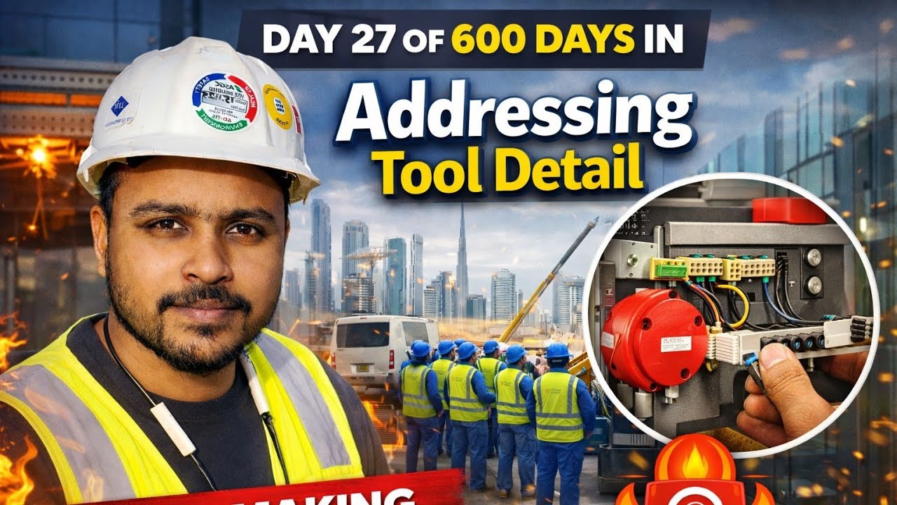 Day 27 of 600 Days in Dubai 🇦🇪 | Fire Alarm Addressing Tool Detail 🔥
