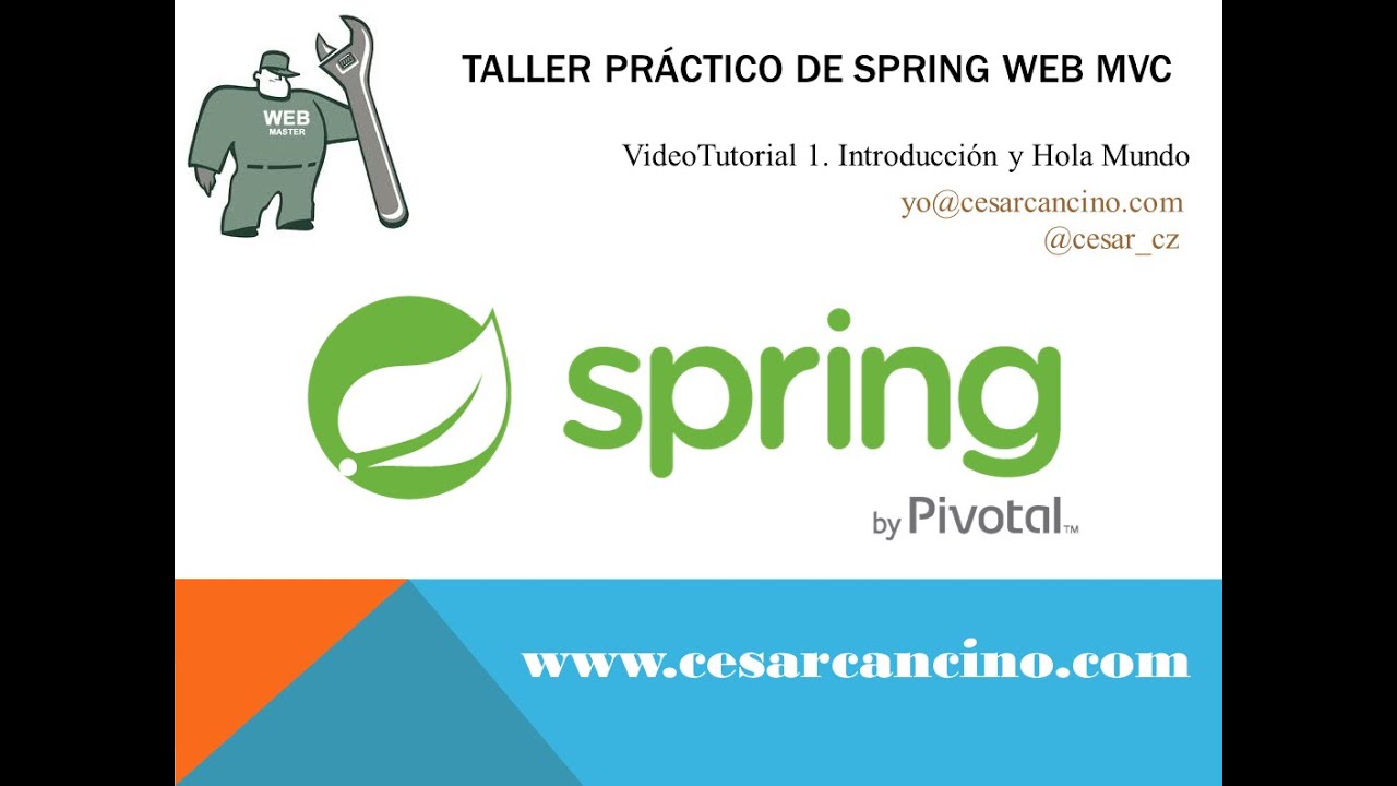 VideoTutorial 1 Taller Práctico Spring Web MVC. Introducción