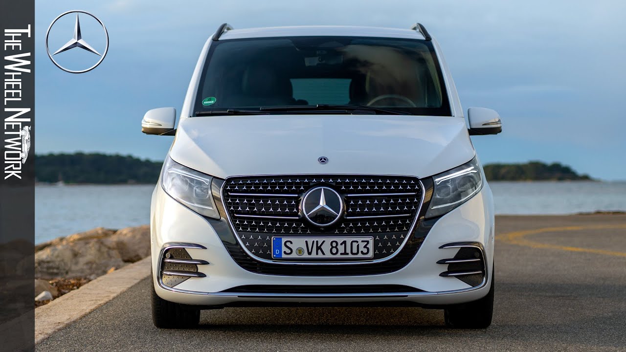 2024 Mercedes-Benz V-Class Avantgarde AMG Line | Rock Crystal White | Driving, Interior, Exterior