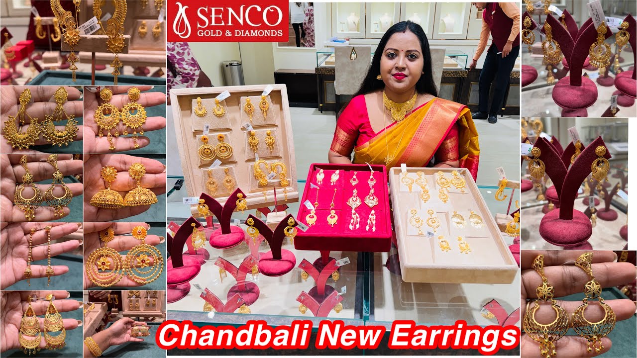 Stunning😲New Chandbali🌙gold earrings huge collections 1st time ever | 2025 gold drop Earrings