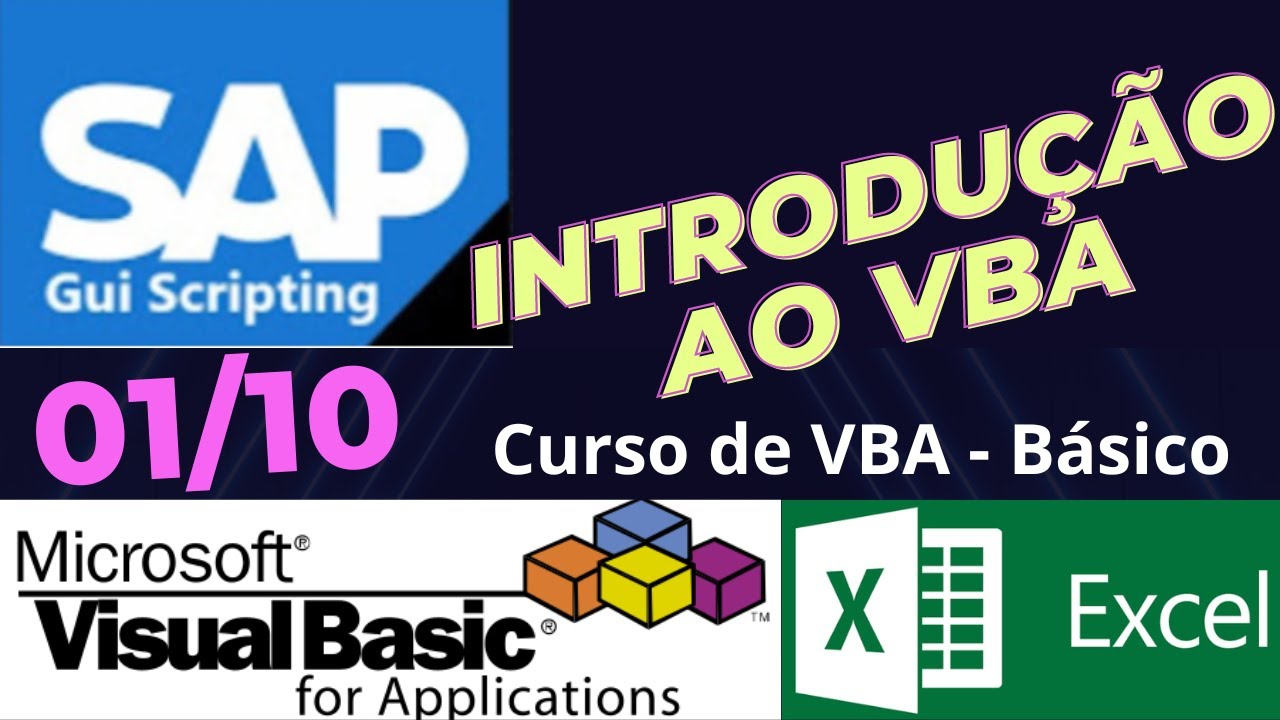 01 - Introdução ao VBA com o Excel - Como programar em VBA - VBA Básico Aula 01/10