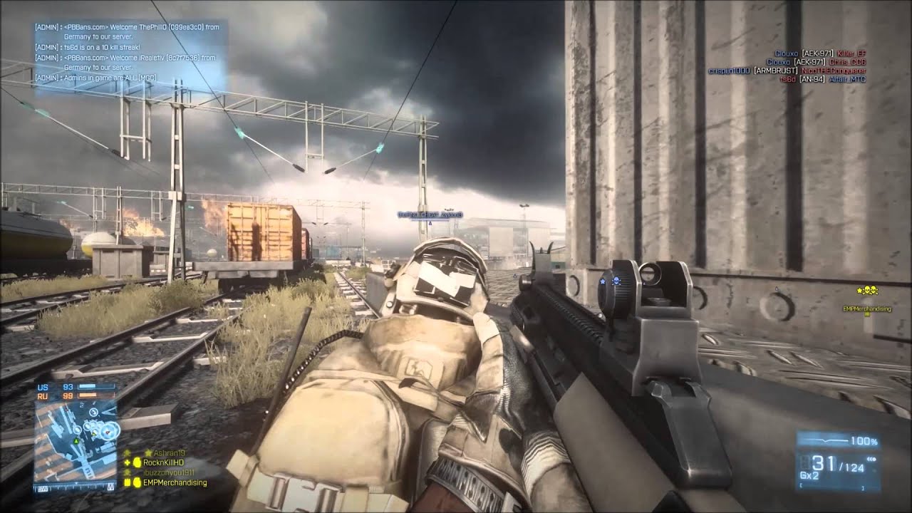 Battlefield 3 - AUG A3 Gameplay || 1080p @60fps