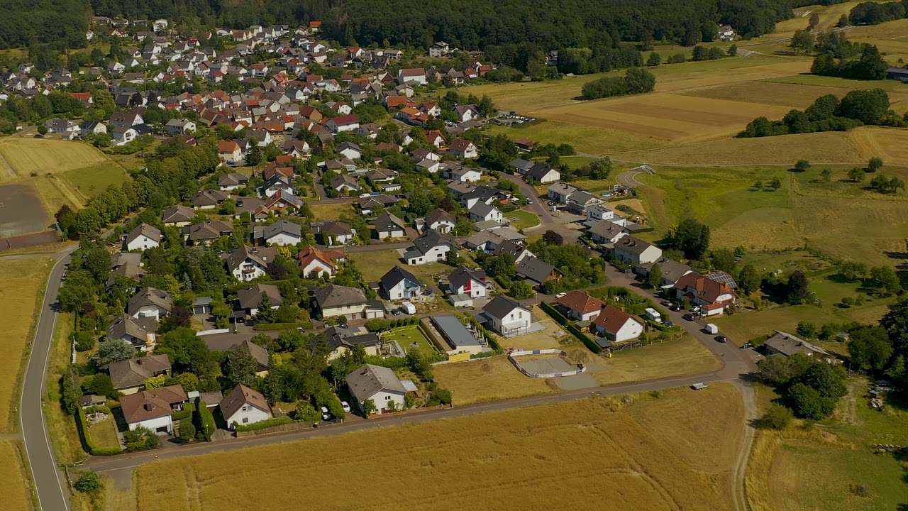 Rundflug um die Ortschaft Krumbach in Biebertal