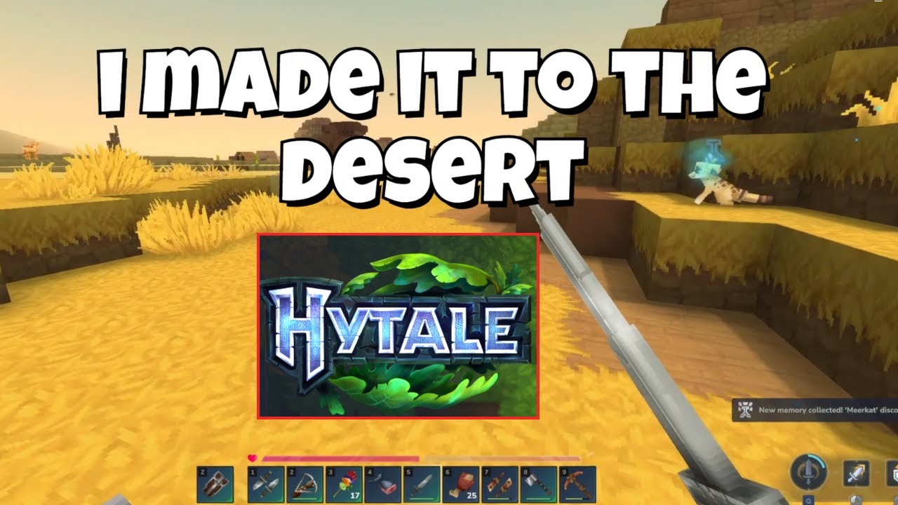 HYTALE - I MADE IT TO THE DESERT - WHERE I FOUND GREEN THORIUM & IRON IN ABUNDANCE