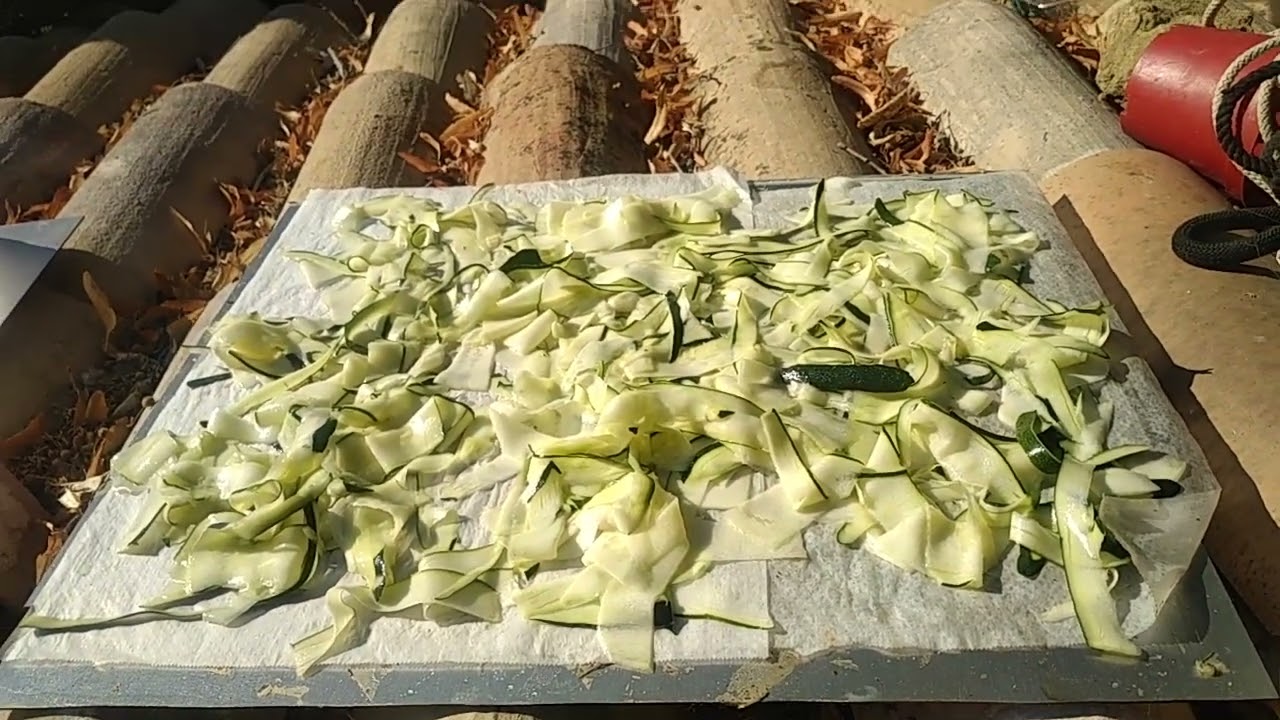 courgettes séchées au soleil