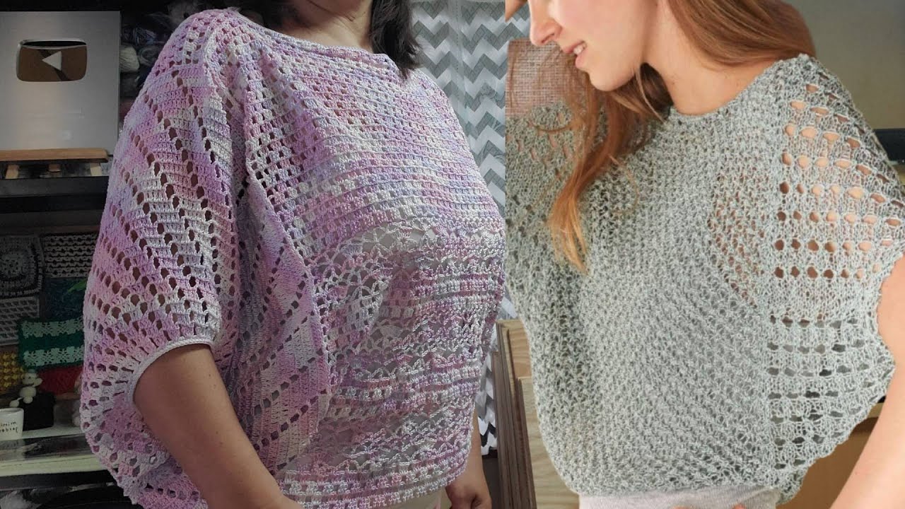 A PEDIDO BLUSA MANGA MORCEGO EM CROCHÊ PARA TODOS OS TAMANHOS ADULTOS E CRIANÇAS MUITO FÁCIL