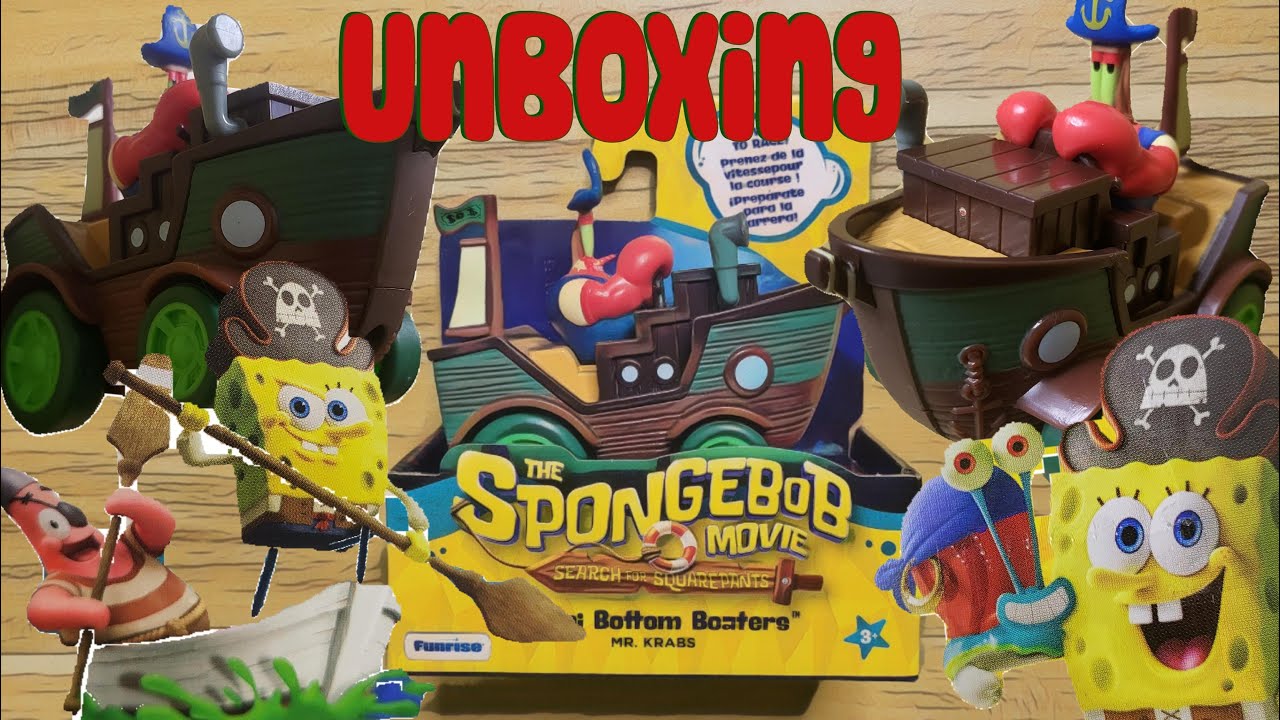 Unboxing The SpongeBob Movie Search for SquarePants Bikini Bottom Boaters #spongebobsquarepants
