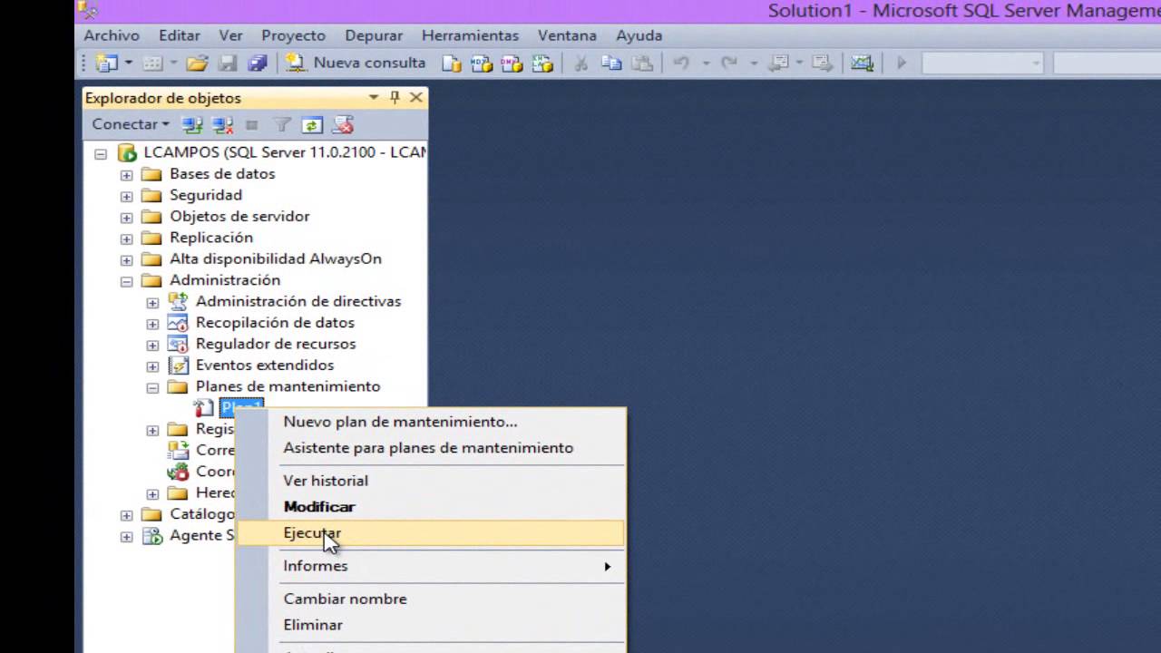 Practicas de Mantenimiento Sql Server