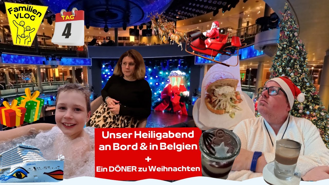 Weihnachten an Bord: Unser Döner-Heiligabend! 😂🎄 | AIDA Nova FamilienVLOG Tag 4