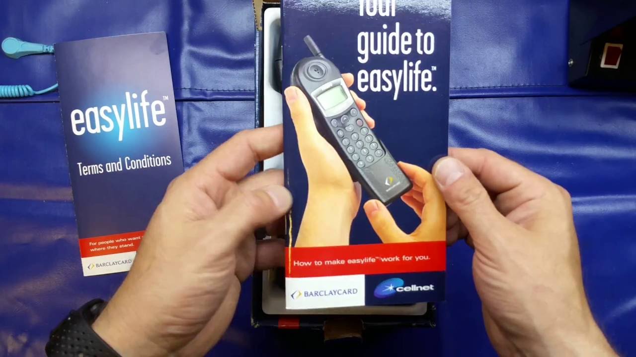 Vintage cellnet mobile phone unboxing