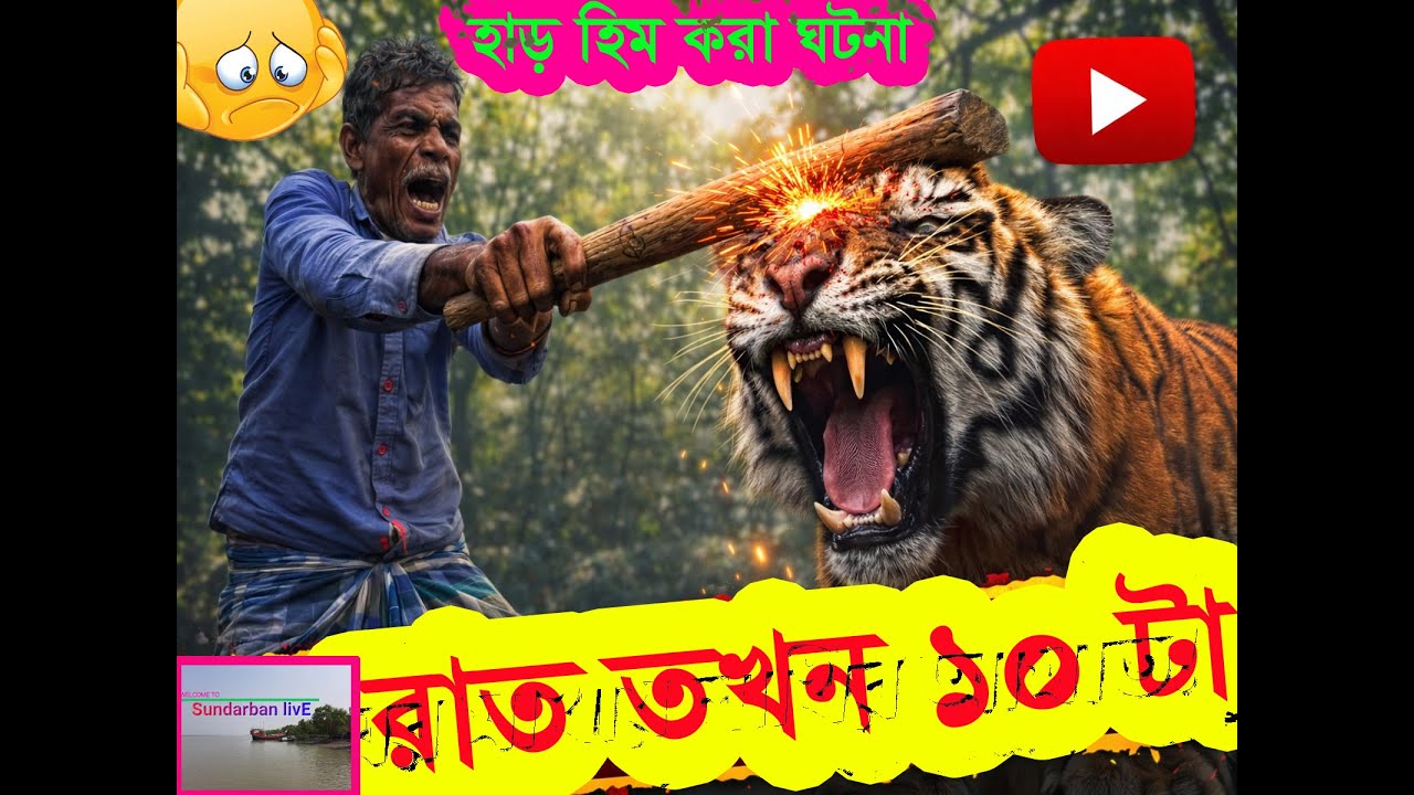 মাঘের মাথায় সপাটে লাঠি মারলাম 😱 | ভয়ংকর ঘটনা | গ্রামবাংলার বাস্তব কাহিনি Sundarban livE