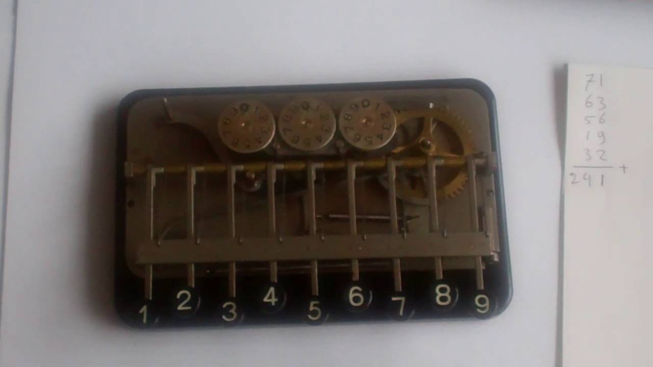 Aderes adding machine