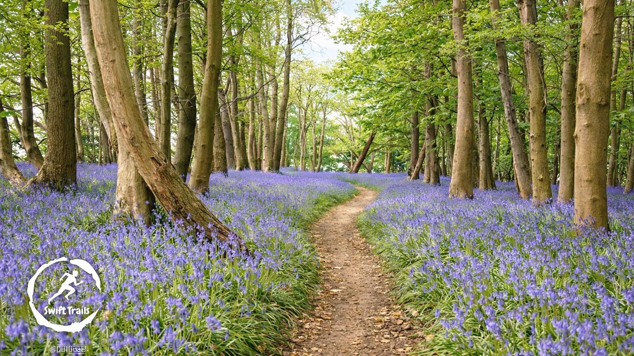 Virtual Run – Greyfield Wood, Somerset | Spring Treadmill Scenery