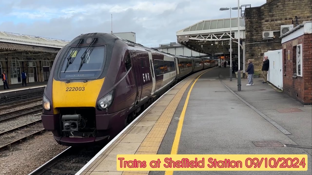 Trains at Sheffield Station 09/10/2024