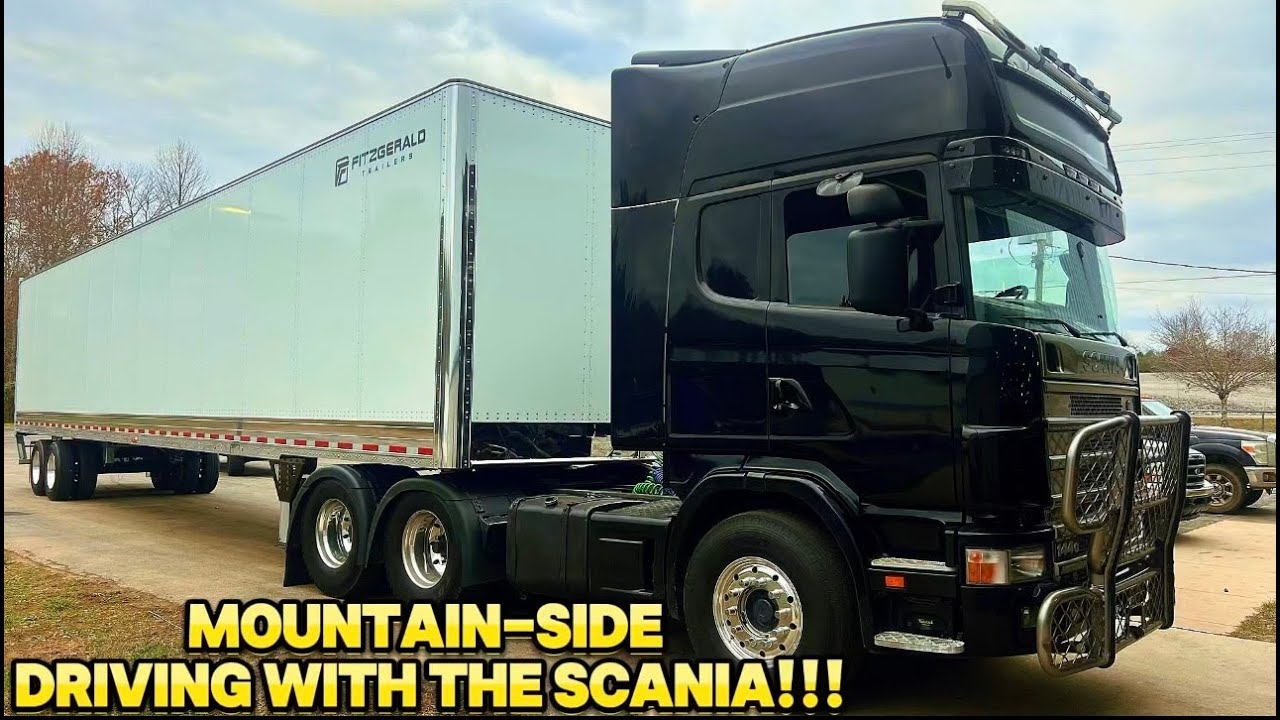 Scania Driving with a NEW FITZGERALD TRAILER!!!