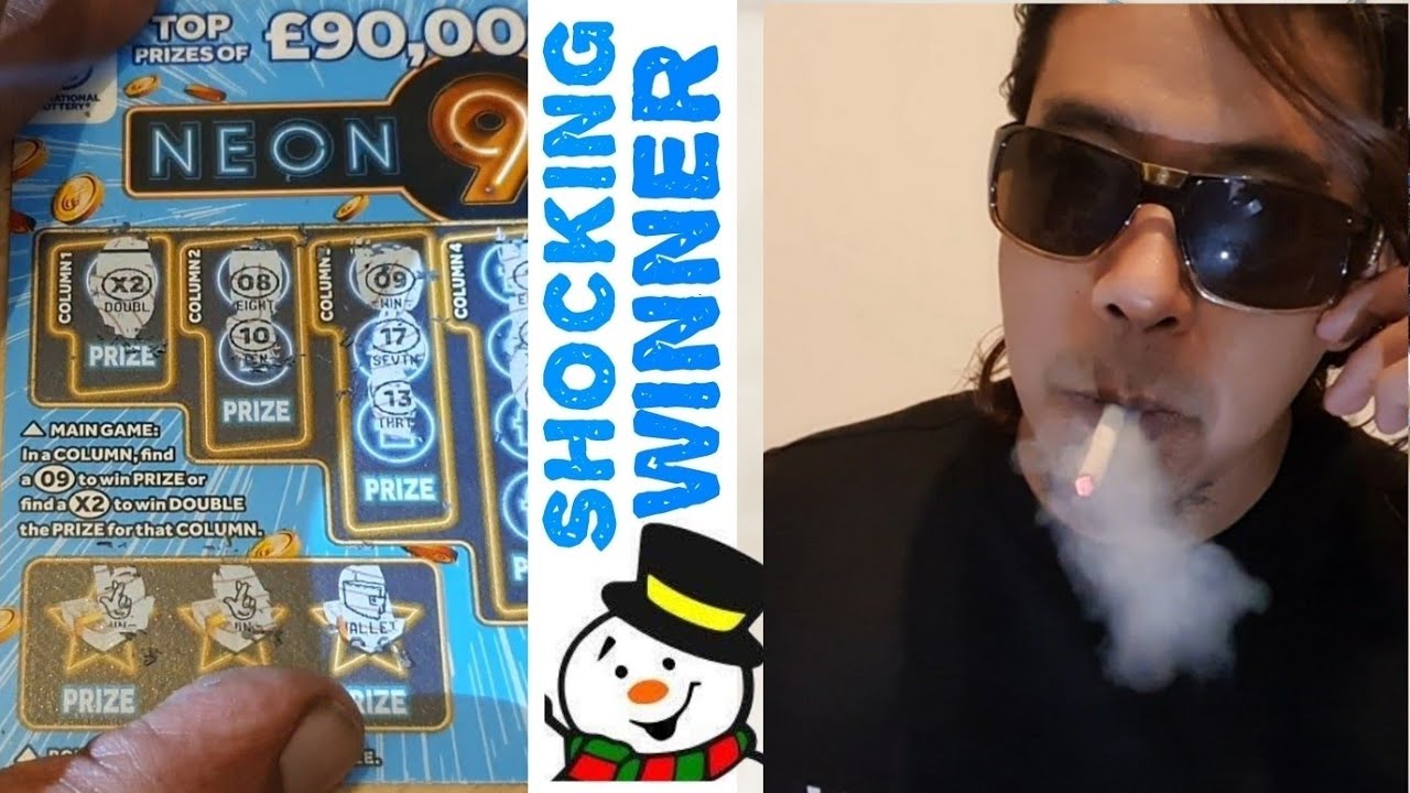 £57 in Play neon 9 Scratch Cards shocking win