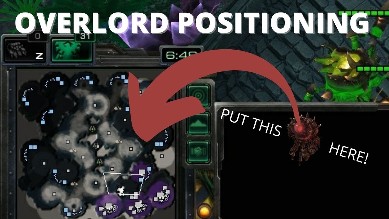 StarCraft 2 Zerg Tutorial: Overlord Positioning