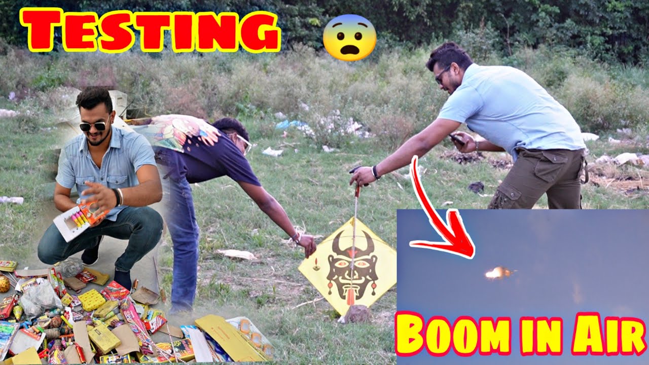 Crackers Testing | Sutli Bom vs Kite | First time in India | Sutli Bom in the sky | Unique testing