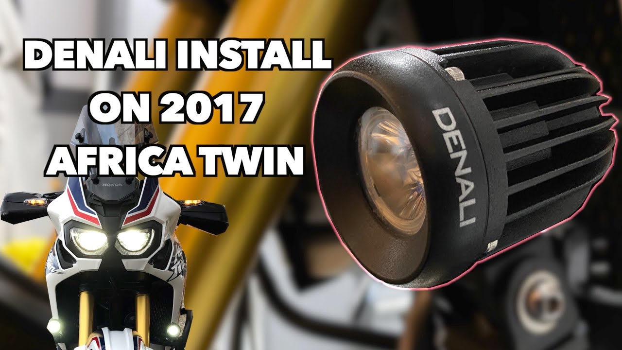 Denali D2 light install on Honda Africa Twin 2017