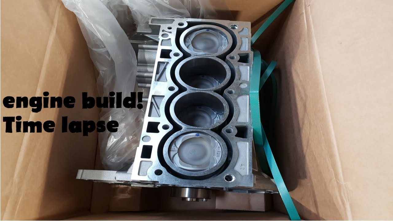 Engine rebuild time lapse- Ford fiesta st 1.6  with short block