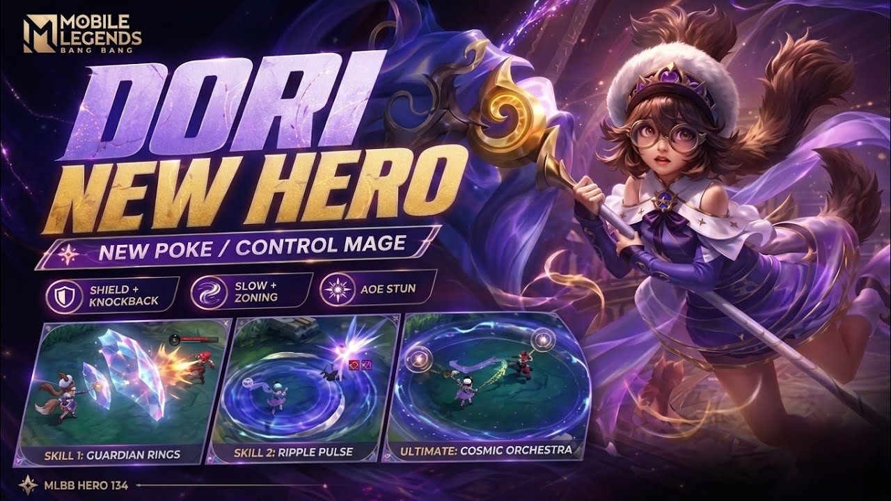 DORI Complete Guide: Build, Emblems & Stun Combos | #mlbb #dori |
