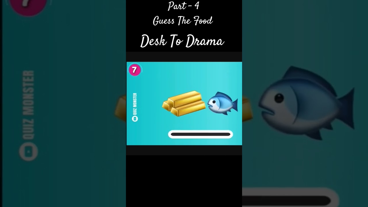 Part-4 Guess the Food by Emoji? #shorts  | Desk to Drama Emoji Challenge! #guessthefood #trending
