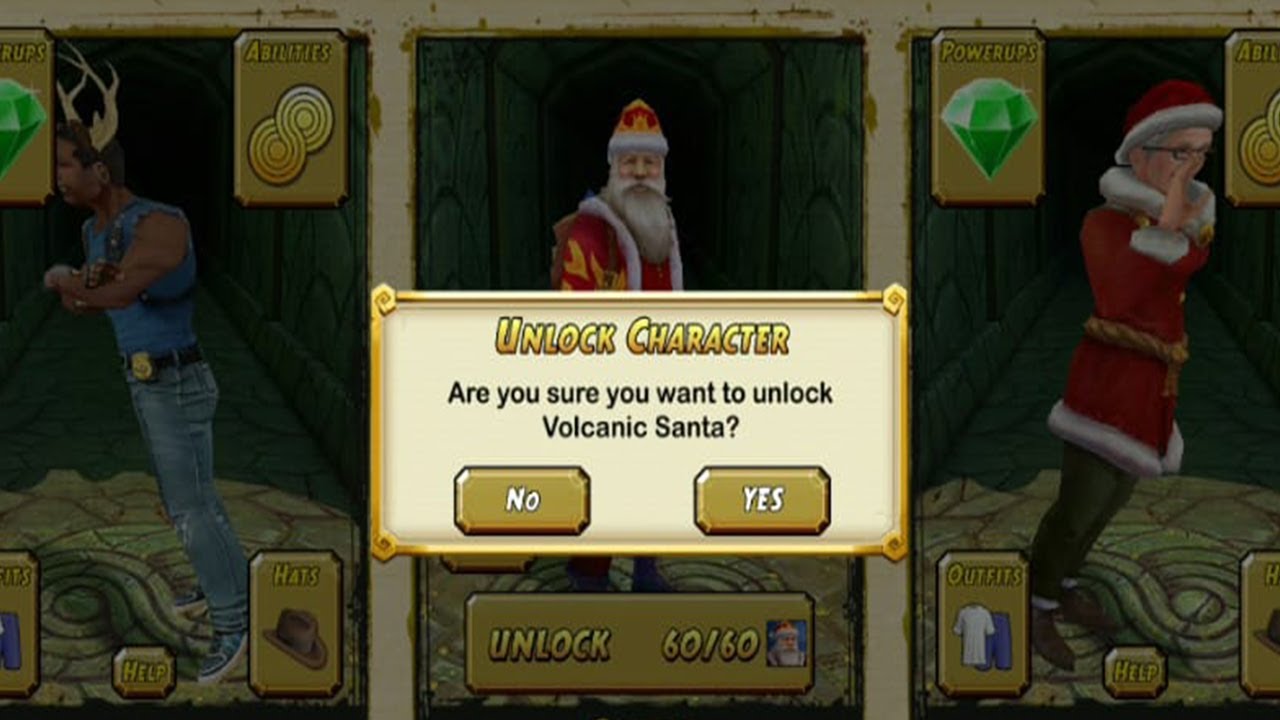 Temple Run 2 New Runner - SANTA VOLCANIC