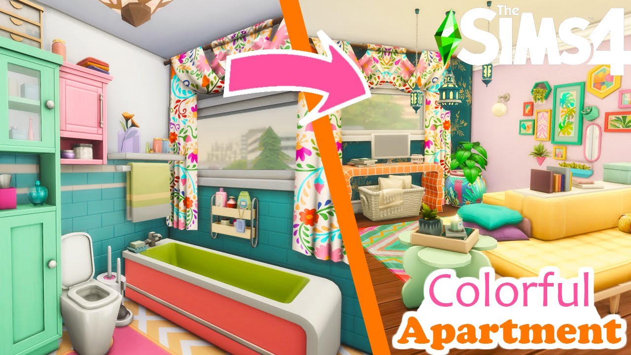 Colorful Apartment | Sims 4 Speed Build: Apartment Renovation