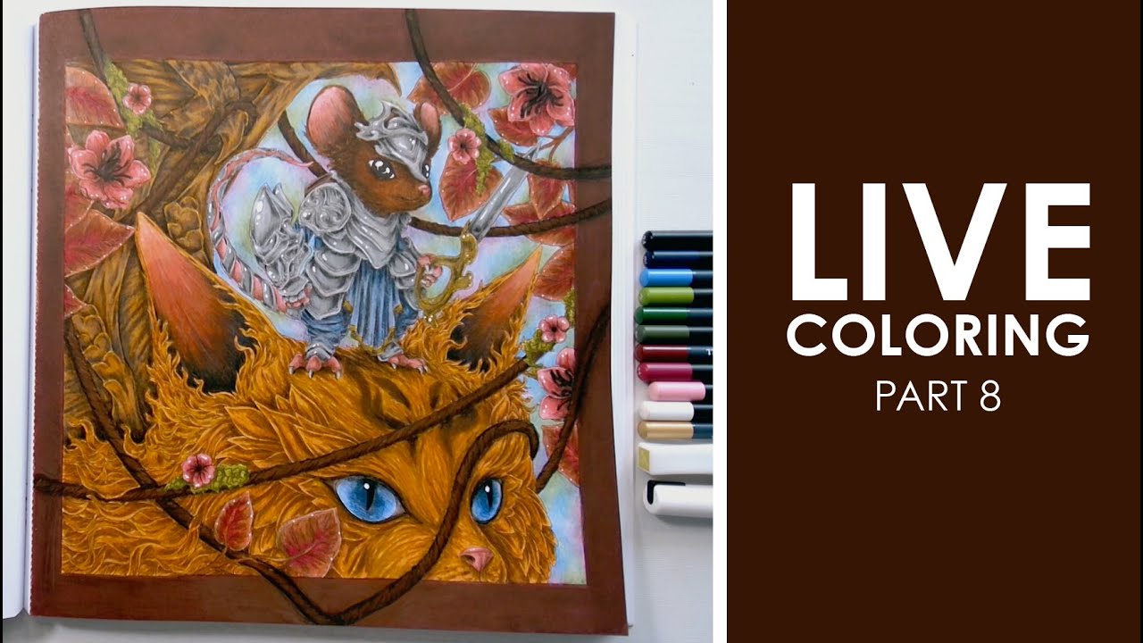Finishing Coloring the Warrior Mouse Mythographic: Dragonspell by Joseph Catimbang | Live