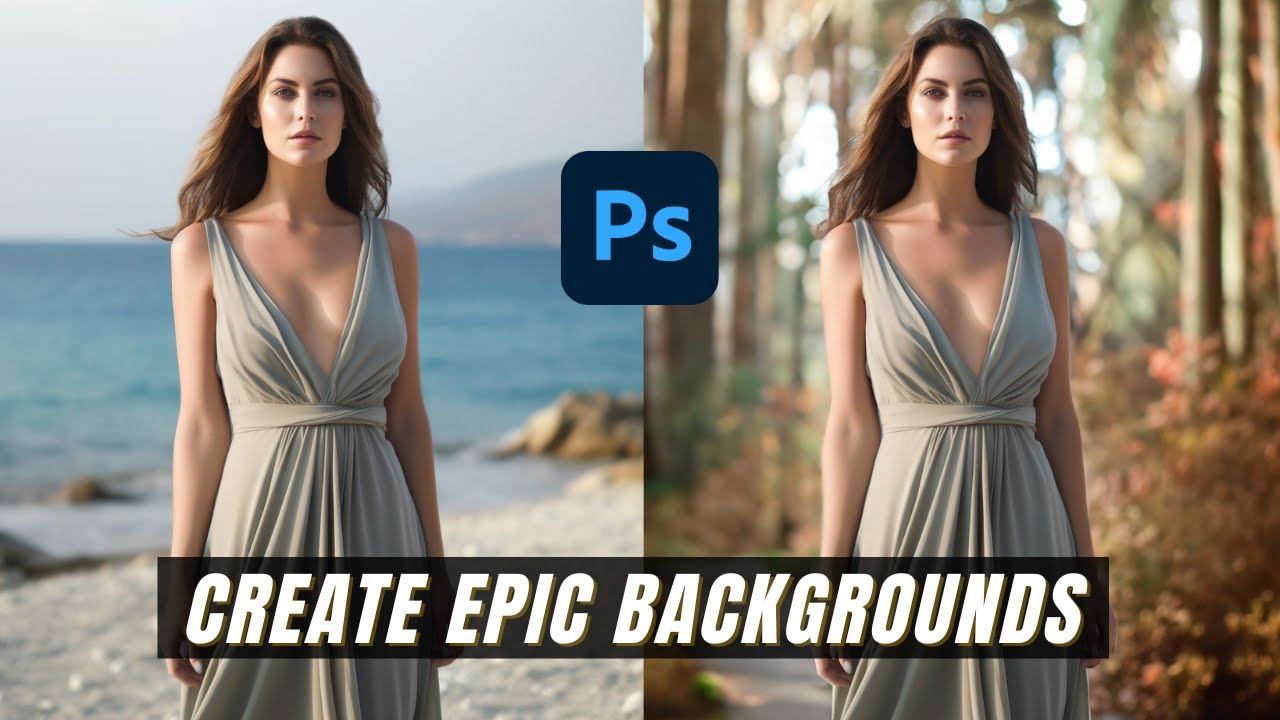 Генеративная заливка Photoshop AI (урок 10 мин)