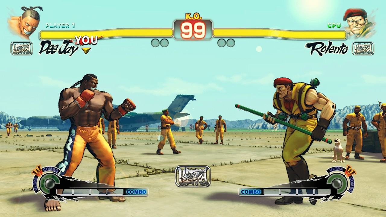 ДиДжей против Роленто (самый сложный уровень) Street Fighter 4 | Эпическая битва