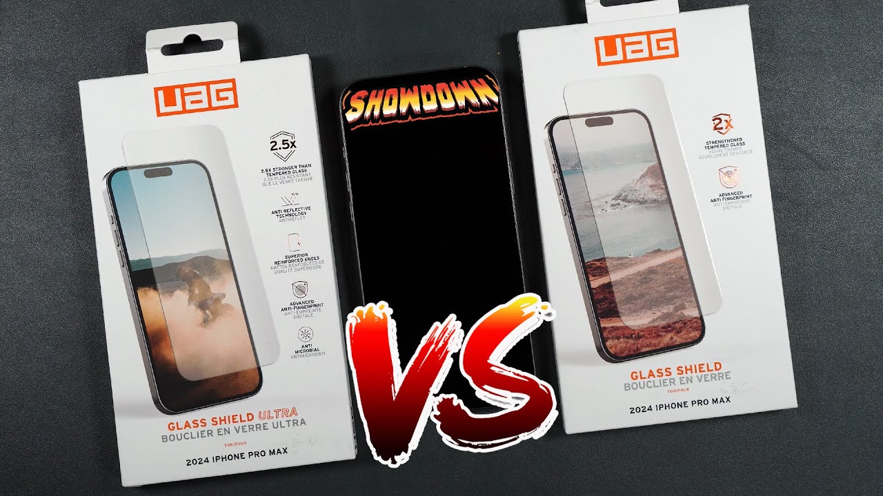 iPhone 16 Pro Max UAG Glass Shield & Glass Shield Ultra Screen Protector Comparison - Drop & Scratch