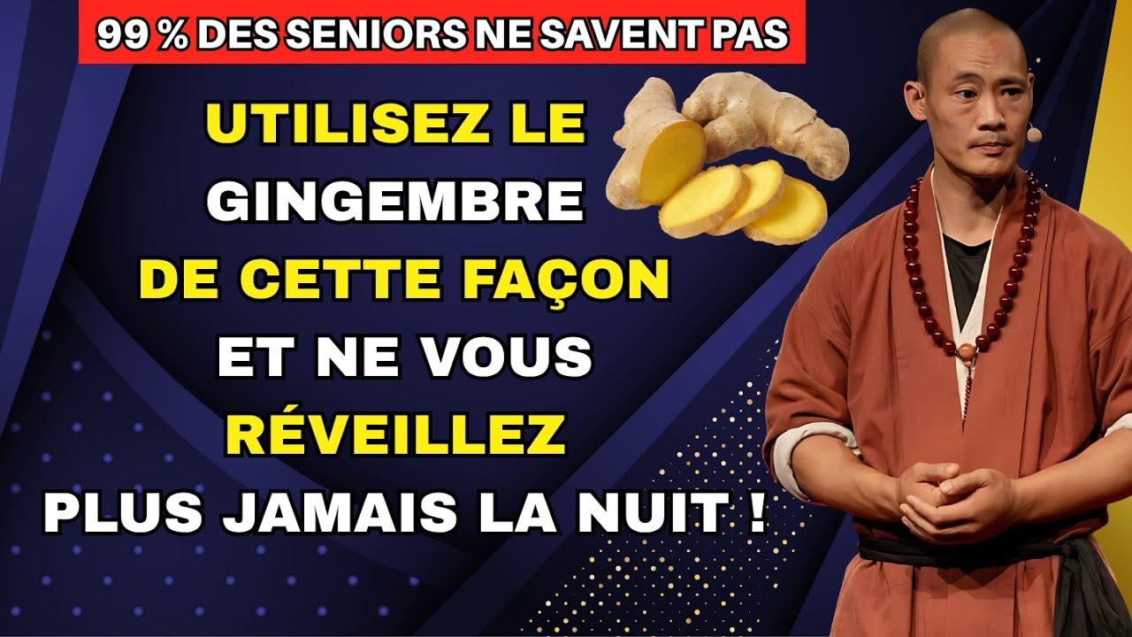 Seniors : le secret du gingembre pour retrouver un sommeil réparateur en 3 nuits - shi heng yi