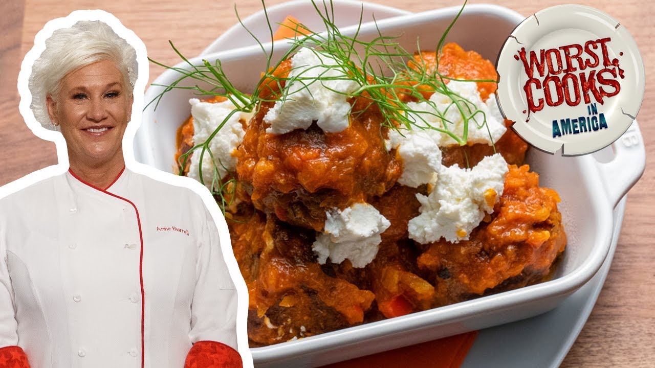 Anne Burrell's Lamb Meatballs | Worst Cooks in America | Food Network